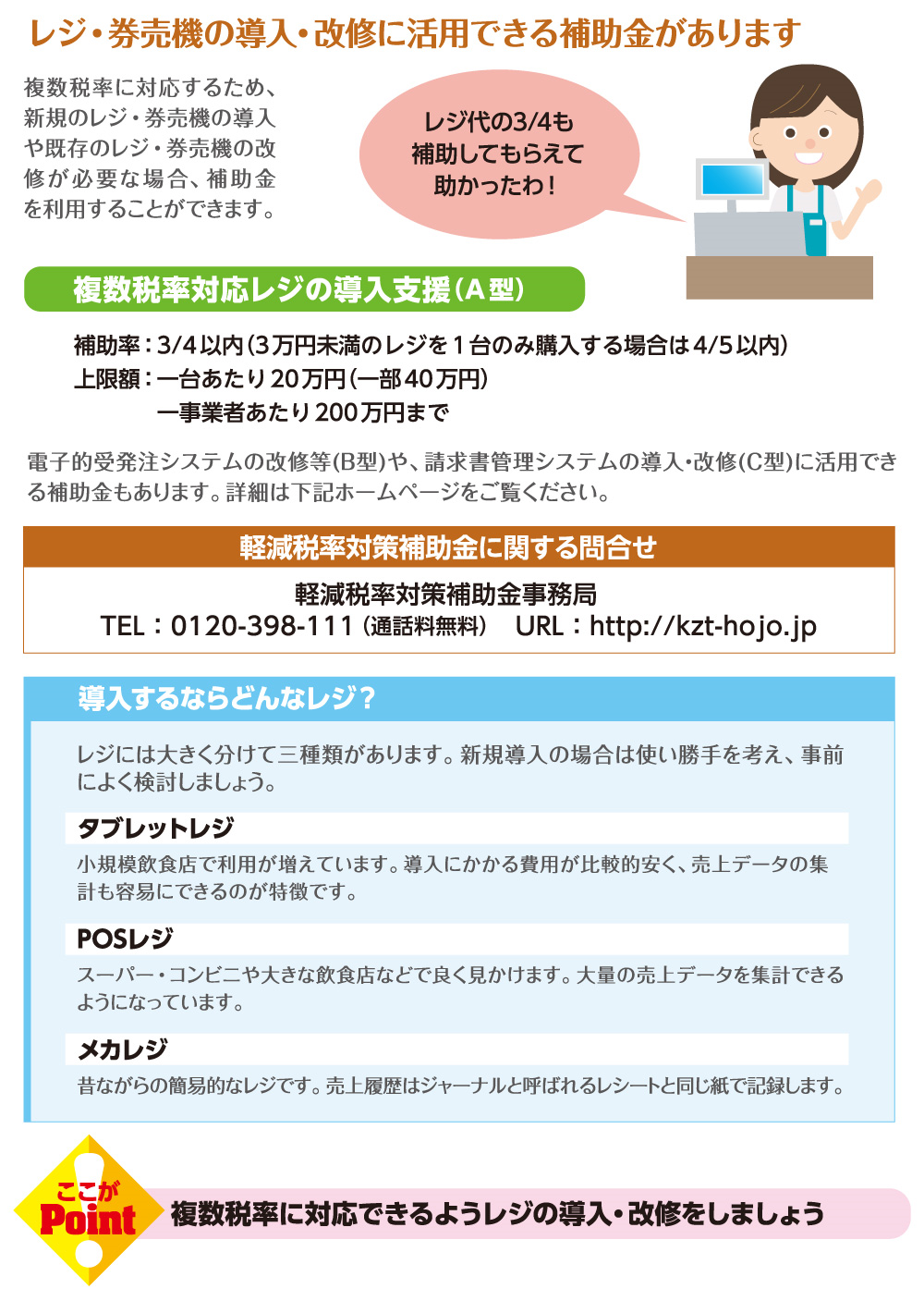 レジ・券売機の導入・改修の必要性は？